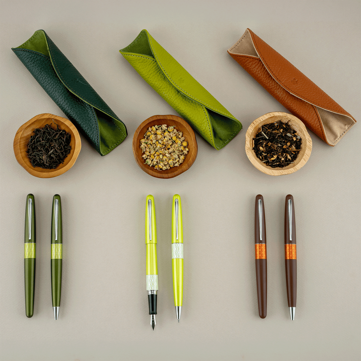 Pilot Metropolitan Chanomegumi Ballpoint - Deep Green (Limited Edition)