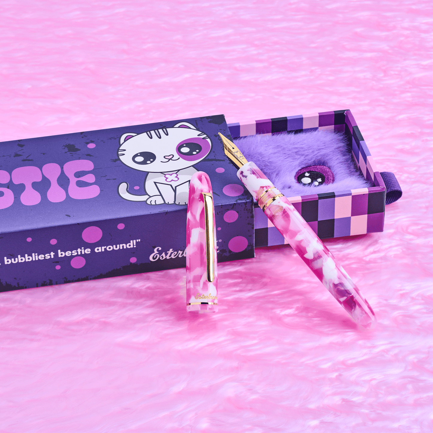 Esterbrook Estie Bestie Bubble Fountain Pen - Bubble Gum Pink