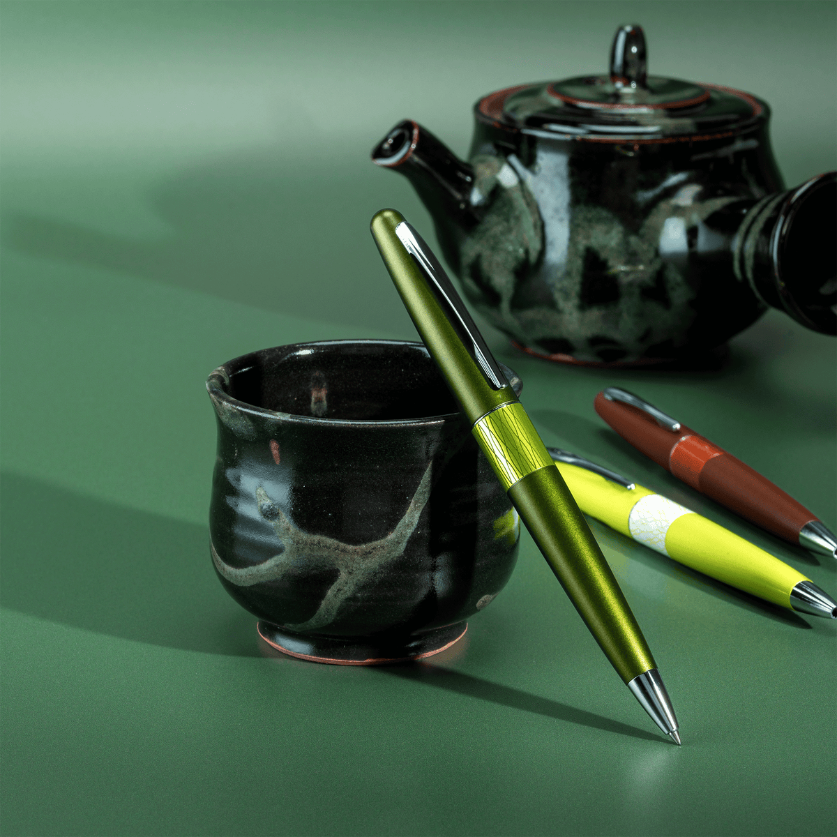 Pilot Metropolitan Chanomegumi Ballpoint - Deep Green (Limited Edition)