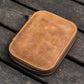 Galen Leather 10 Slot Zippered Pen Case - Crazy Horse Brown