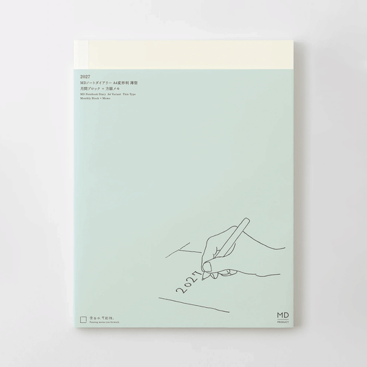 Midori 2027 MD Product Notebook Diary - A4 Thin Size