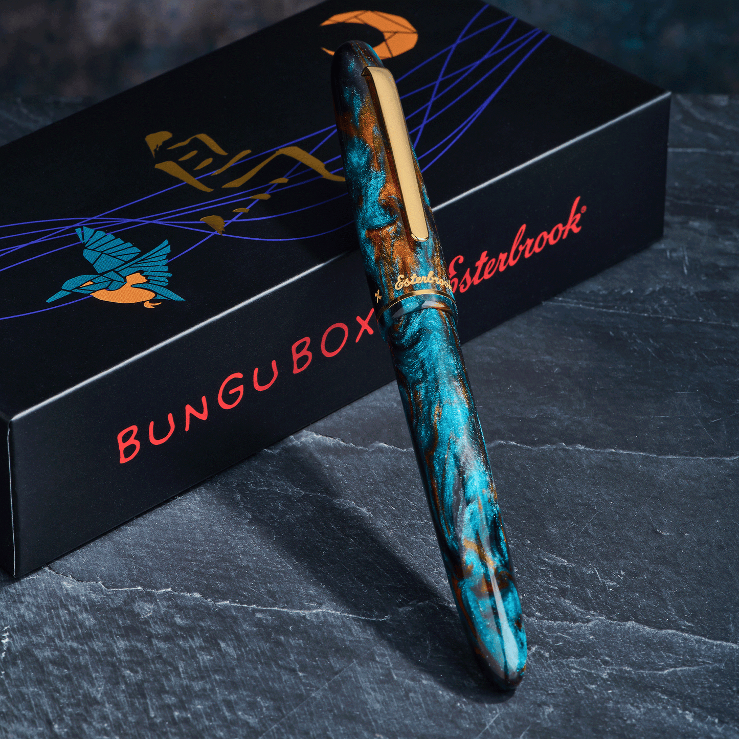 Esterbrook x BUNGUBOX Kachofugetsu Fountain Pen - Kingfisher