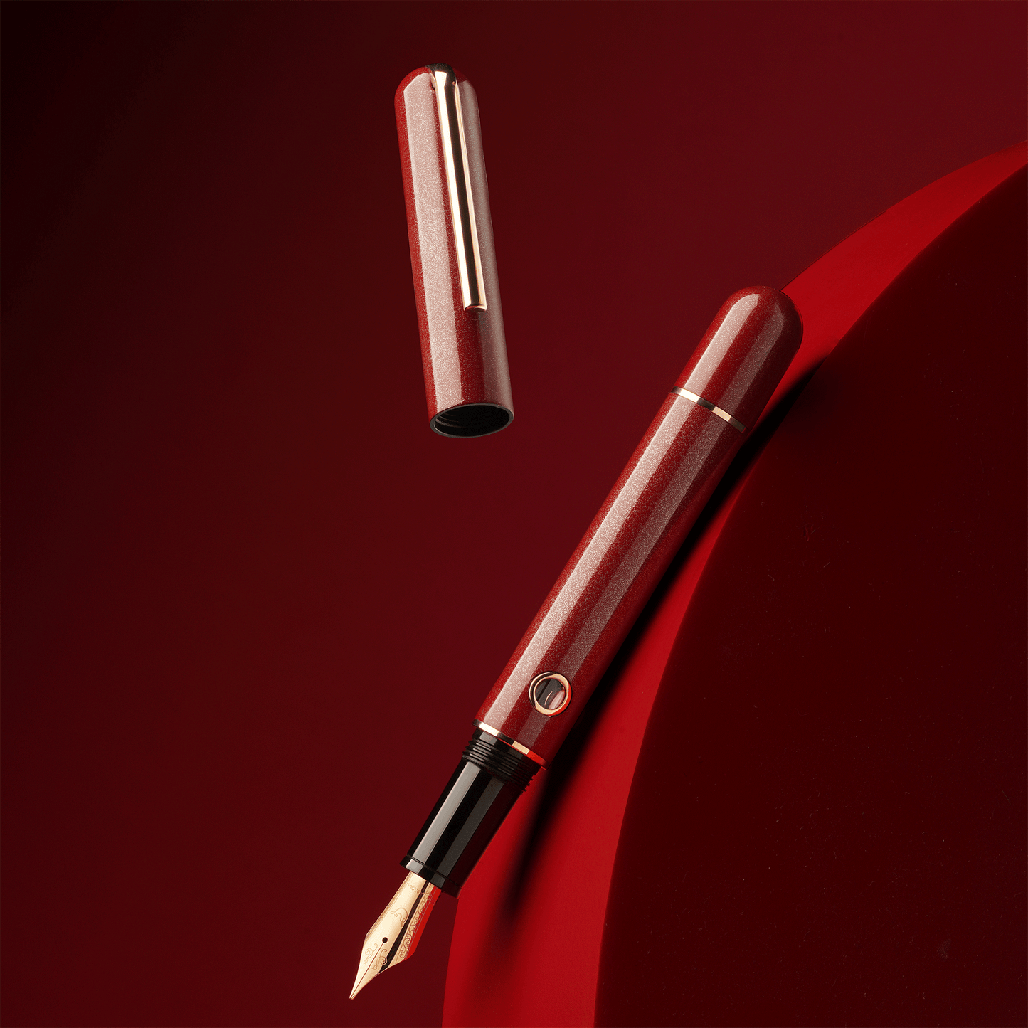 Nahvalur 365 Anniversary Roiro Fountain Pen - Garnet