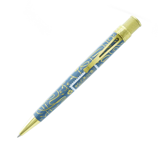 Retro 51 Tornado USPS Rollerball - Blue Grey Stamp
