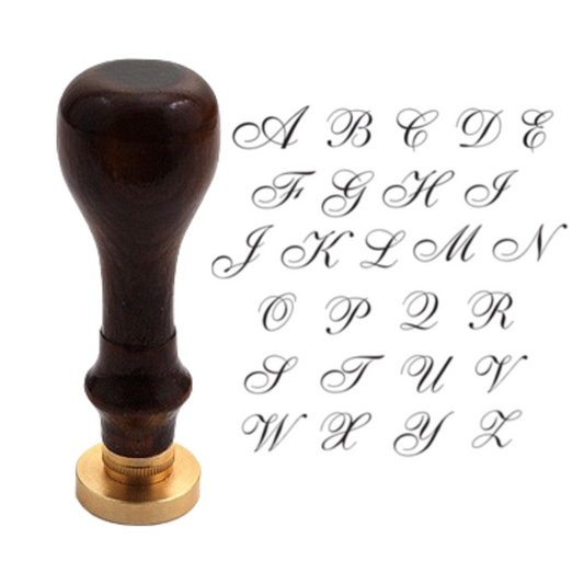 J. Herbin Brass Letter Seal + Wooden Handle