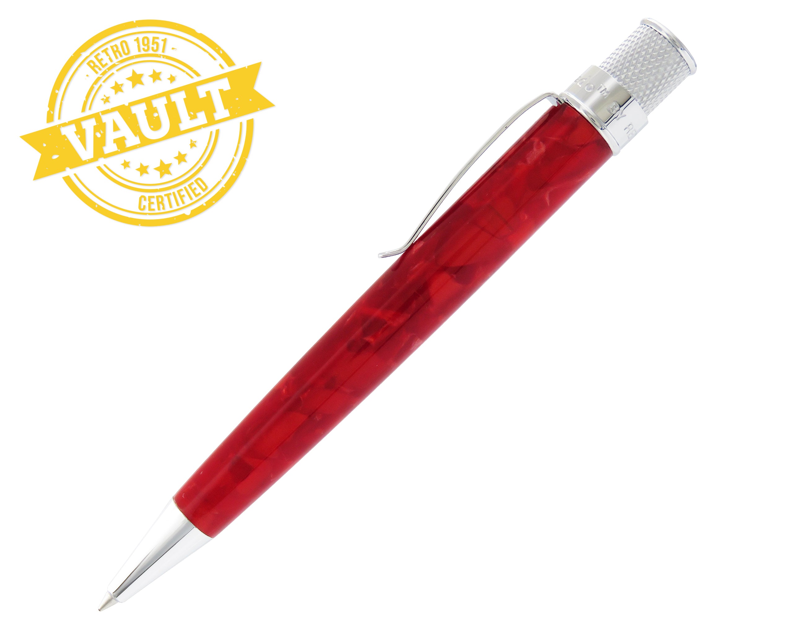 Retro 51 Tornado Vault Acrylic Rollerball - Ruby Red – Dromgoole's