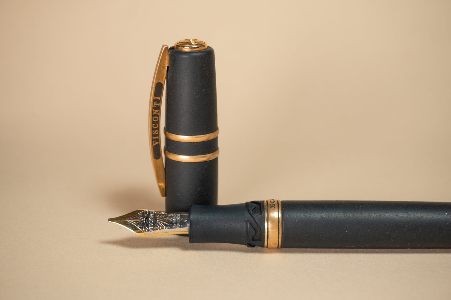 Pre-Owned Visconti Homo Sapiens Lava Bronze Age - 23k Custom Ground Oblique Broad