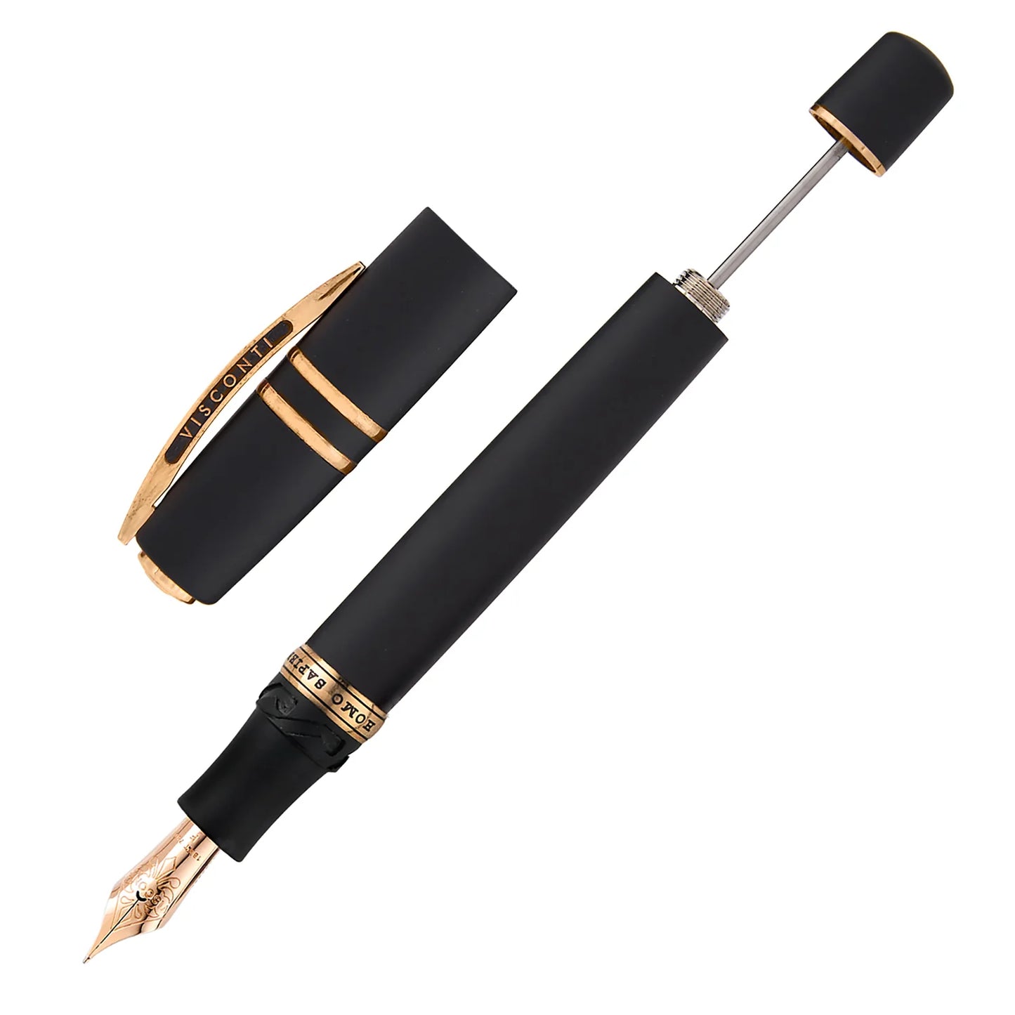 Visconti Homo Sapiens Fountain Pen - Lava Bronze Age with Rose Gold Nib