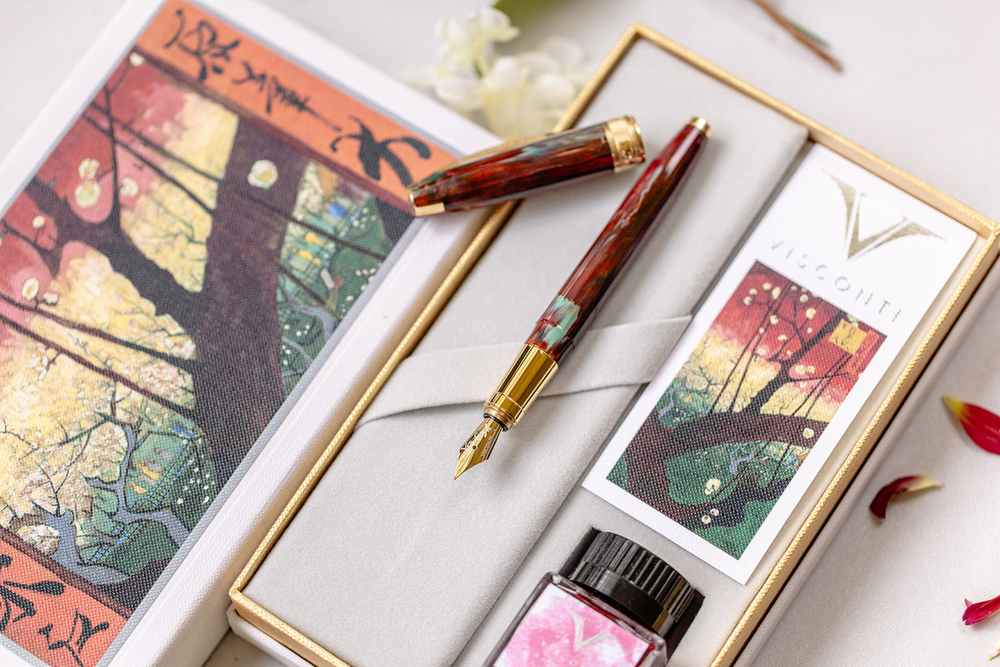 Visconti Van Gogh Fountain Pen - Flowering Plum Orchard