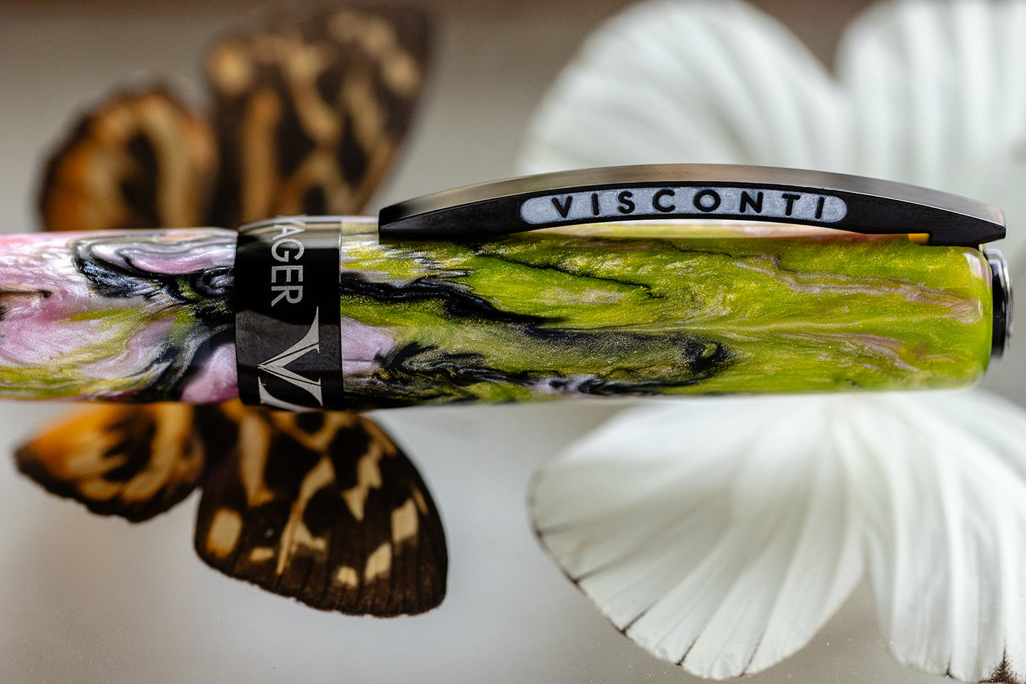 Visconti Voyager Mariposa Fountain Pen - Malachite (Limited Edition)