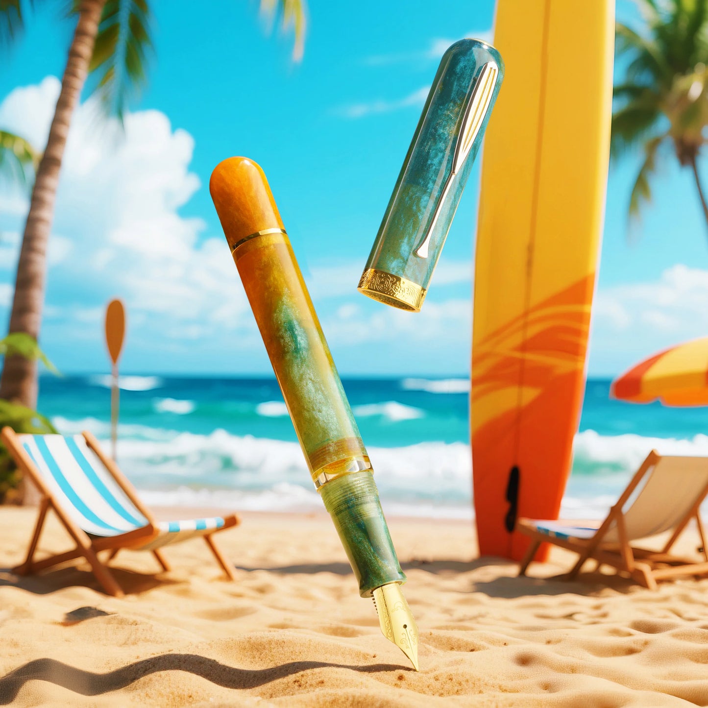 Nahvalur Voyage Fountain Pen - Hawaii
