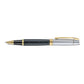 Sheaffer 300 Rollerball - Engraved Black with Chrome Cap and Gold Trims