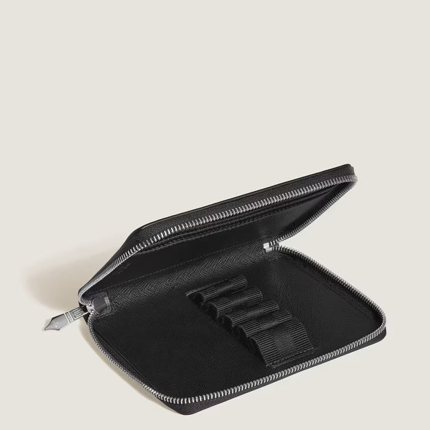 Montblanc Sartorial Zippered 5-Pen Pouch - Tweed Blue