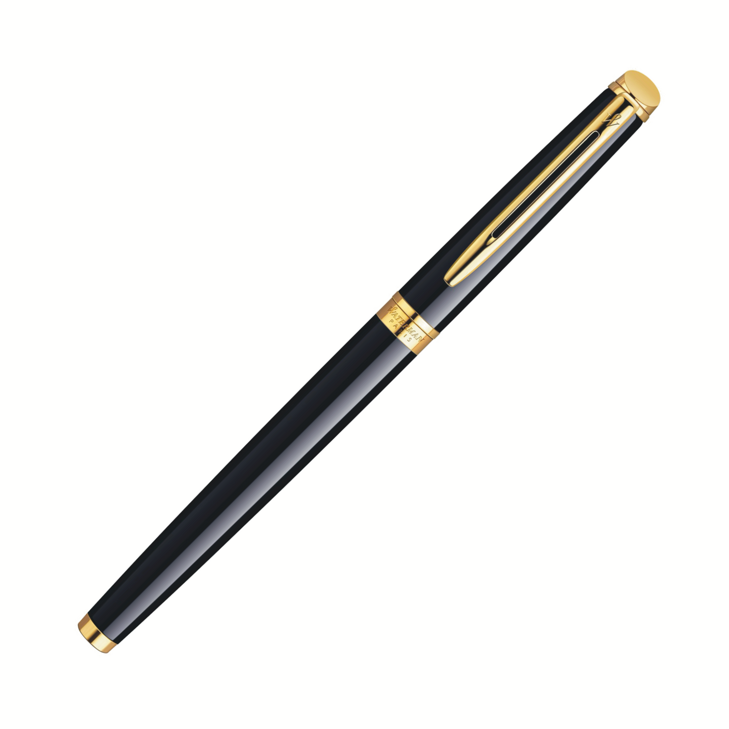 Waterman Hemisphere Rollerball - Black with Gold Trim