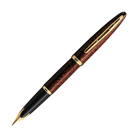 Waterman Carene Fountain Pen - Amber with Gold Trim