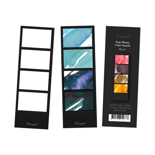 Wearingeul Four Photos Ink Color Swatch Cards -