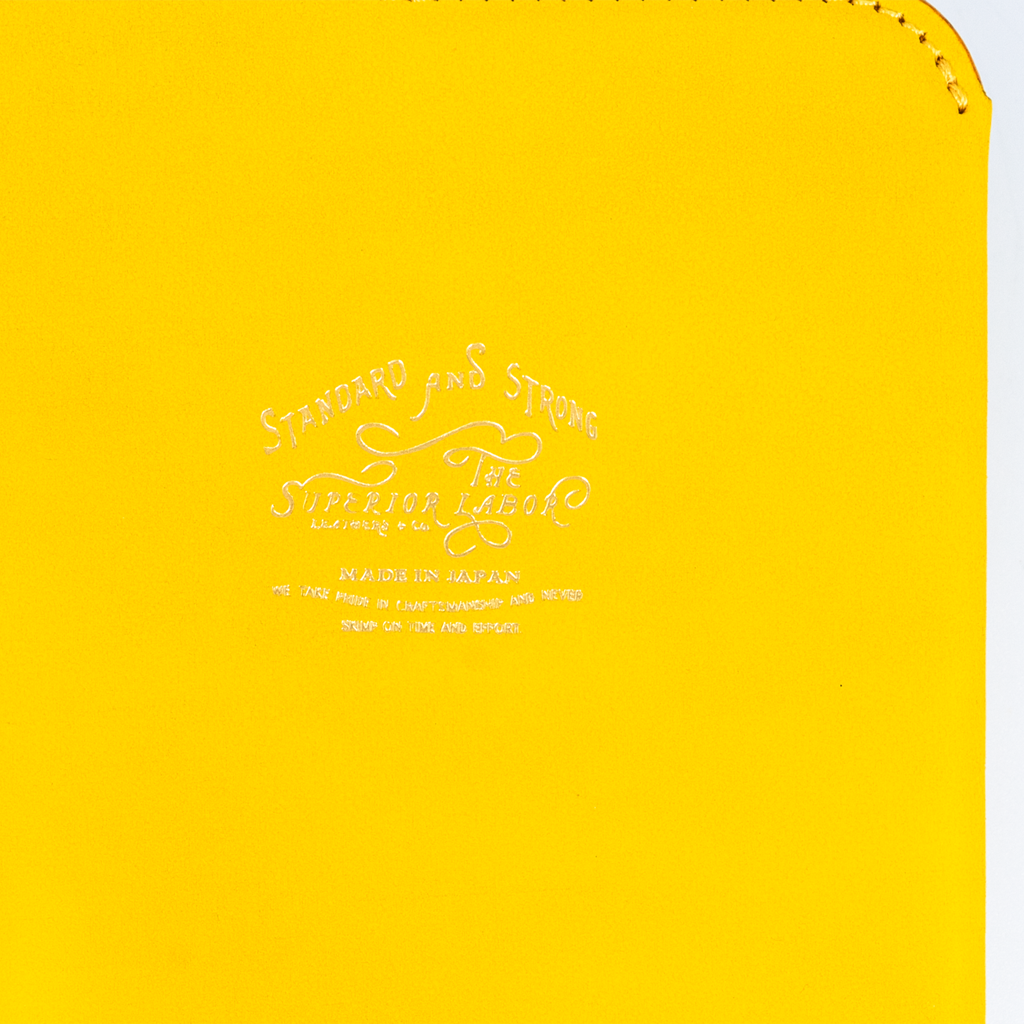 The Superior Labor A5 Bridle Leather Notebook Cover - Yellow
