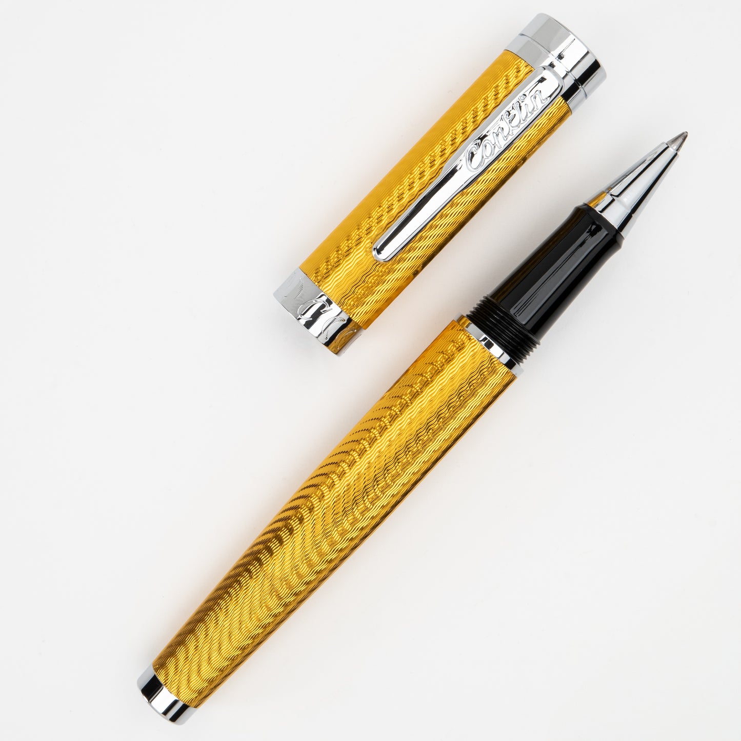 Conklin Herringbone Signature Rollerball - Yellow (Discontinued)