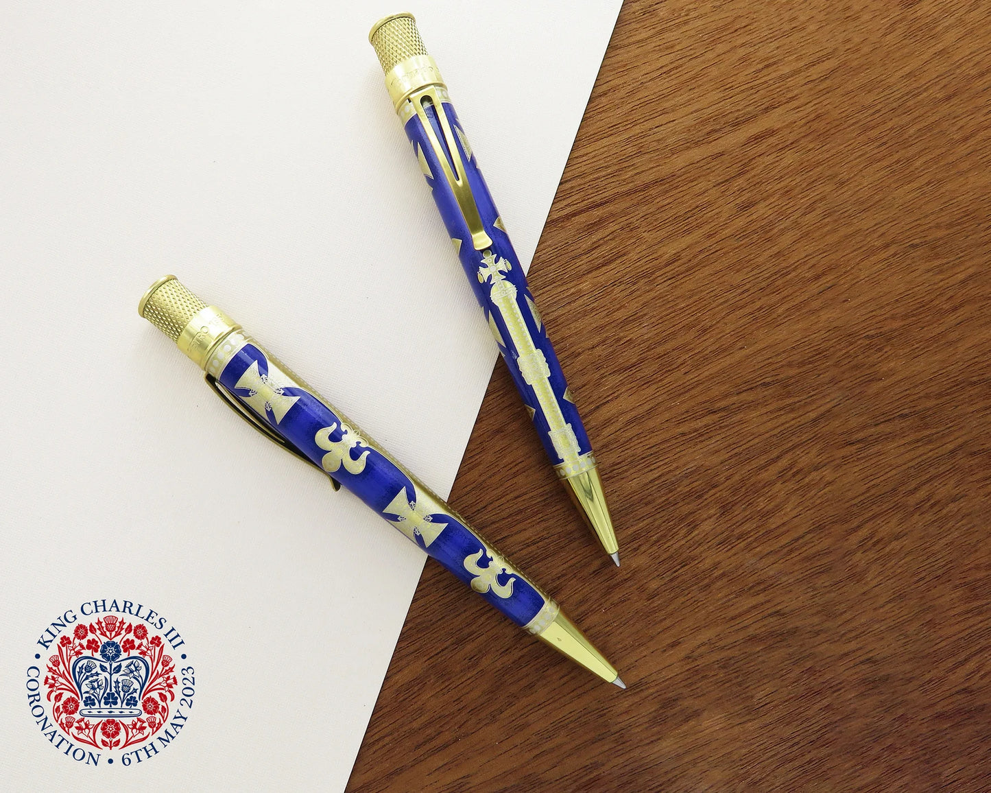 Retro 51 Collection Tornado Rollerball - King Charles Coronation (UK Exclusive) - Sealed