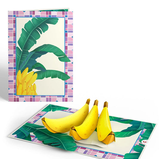 Lovepop Pop-Up Card - Tropical Bananas