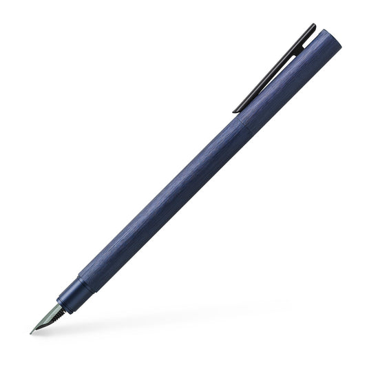 Faber-Castell NEO Slim Fountain Pen - Aluminum Dark Blue