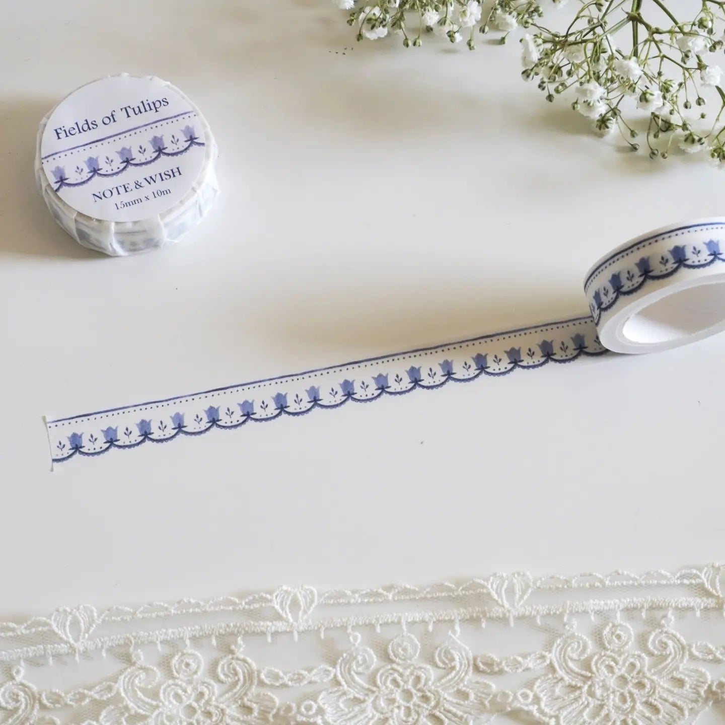 Note & Wish Washi Tape - Fields of Tulips