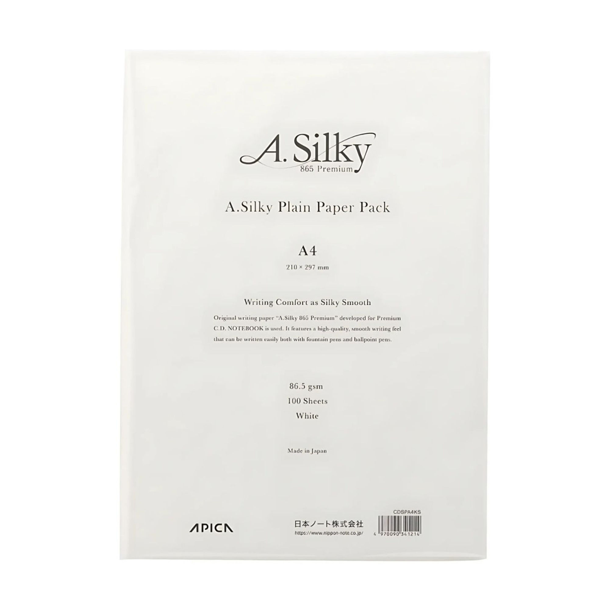 Apica Silky Paper A4 - Plain – Dromgoole's Fine Writing Instruments