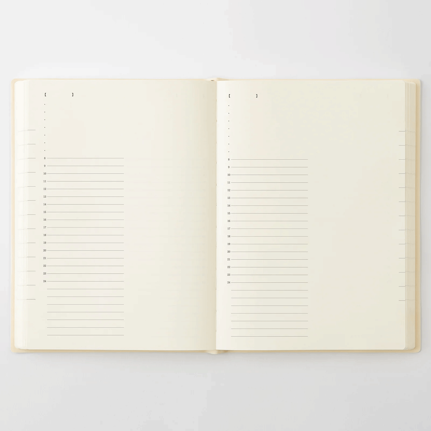 Midori 2027 MD Product Notebook Diary 1 Day 1 Page - A5 Size