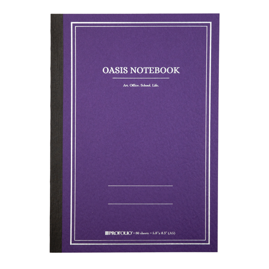 ProFolio Oasis A5 Notebook - Purple