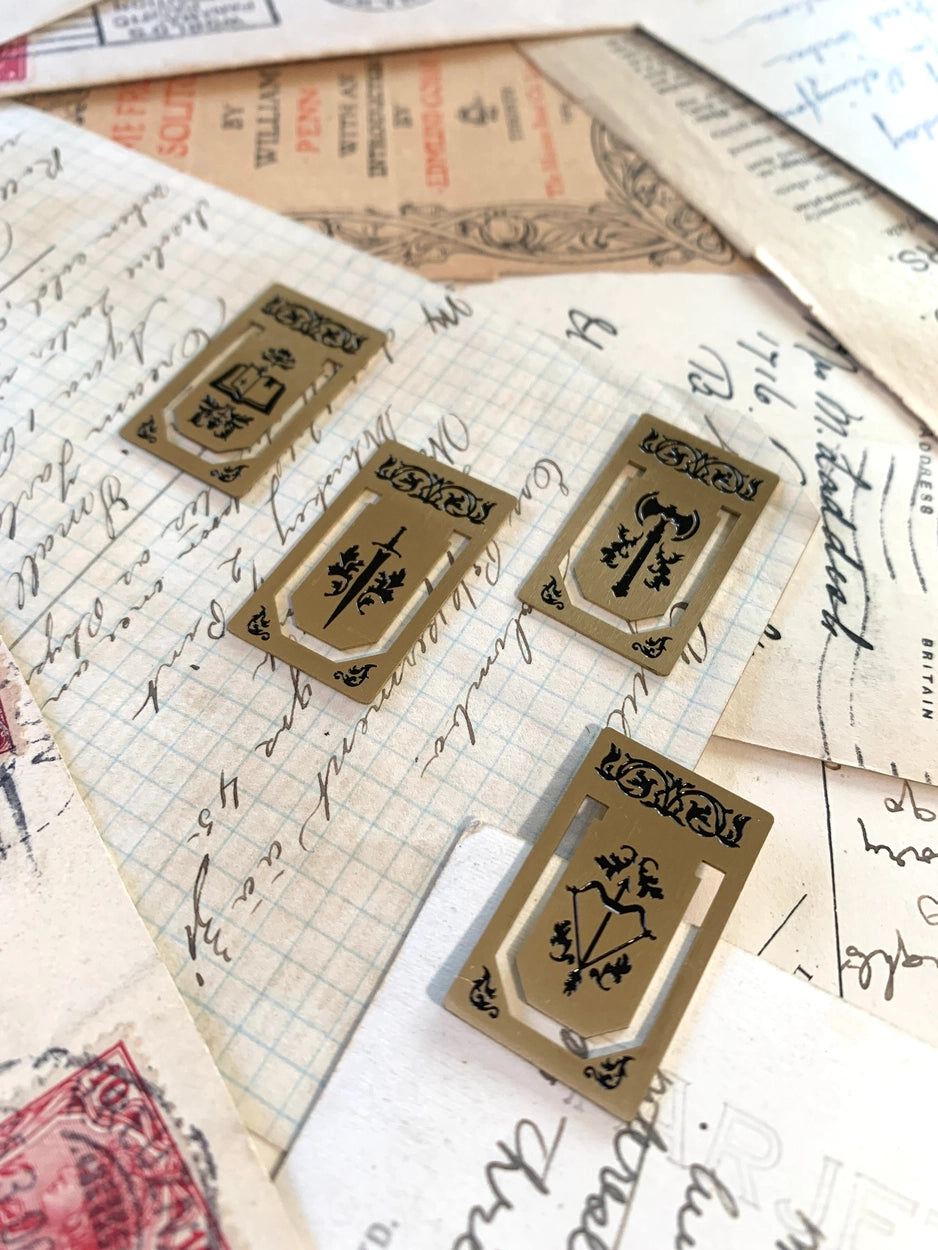 The Creeping Moon Brass Page Markers (Set of 4)