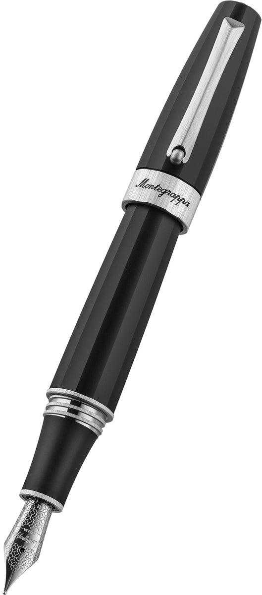 Montegrappa Magnifica Fountain Pen - Satin Stainless Steel (Open Edition)