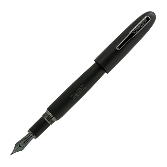 Conklin All American Fountain Pen - Black Matte with Gunmetal Trim (Limited Edition) (Discontinued)