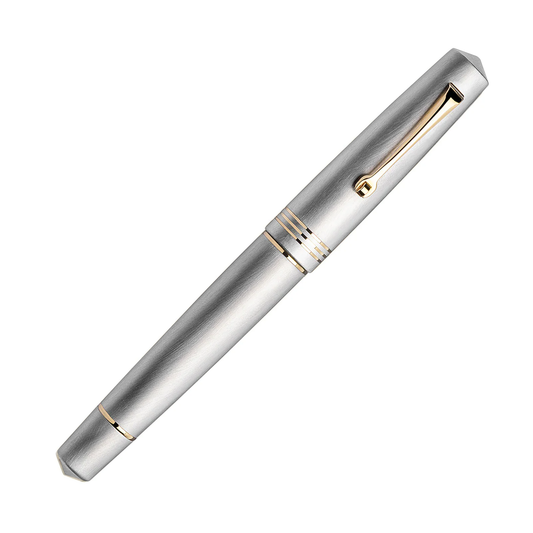 Leonardo Momento Zero Fountain Pen - Alumina - Gold Trim (Numbered Edition)