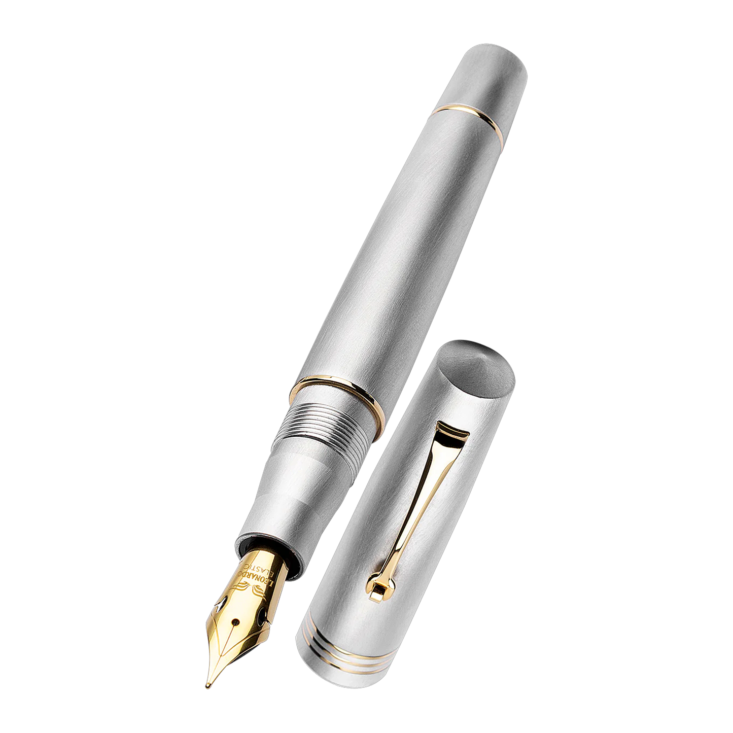 Leonardo Momento Zero Fountain Pen - Alumina - Gold Trim (Numbered Edition)