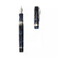 Pineider Antichi Materiali Wilde Blue Fountain Pen Palladium Trim