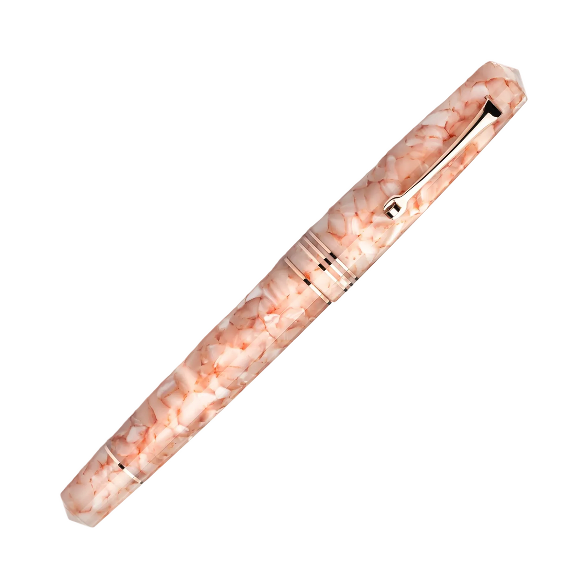Leonardo Momento Zero Fountain Pen - Angel Skin with Rose Gold Trim