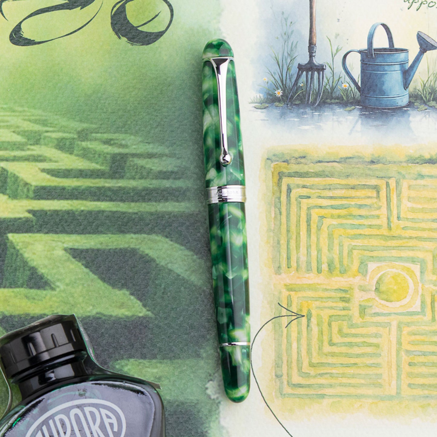 Aurora 88 Viaggio Segreto in Italia Labirinto Fountain Pen (Limited Edition)