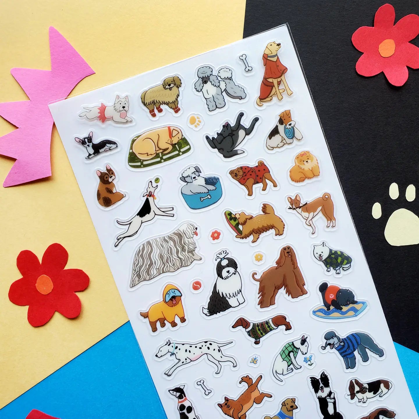 Faire Stickii Sticker Sheet - Pawsome Pups