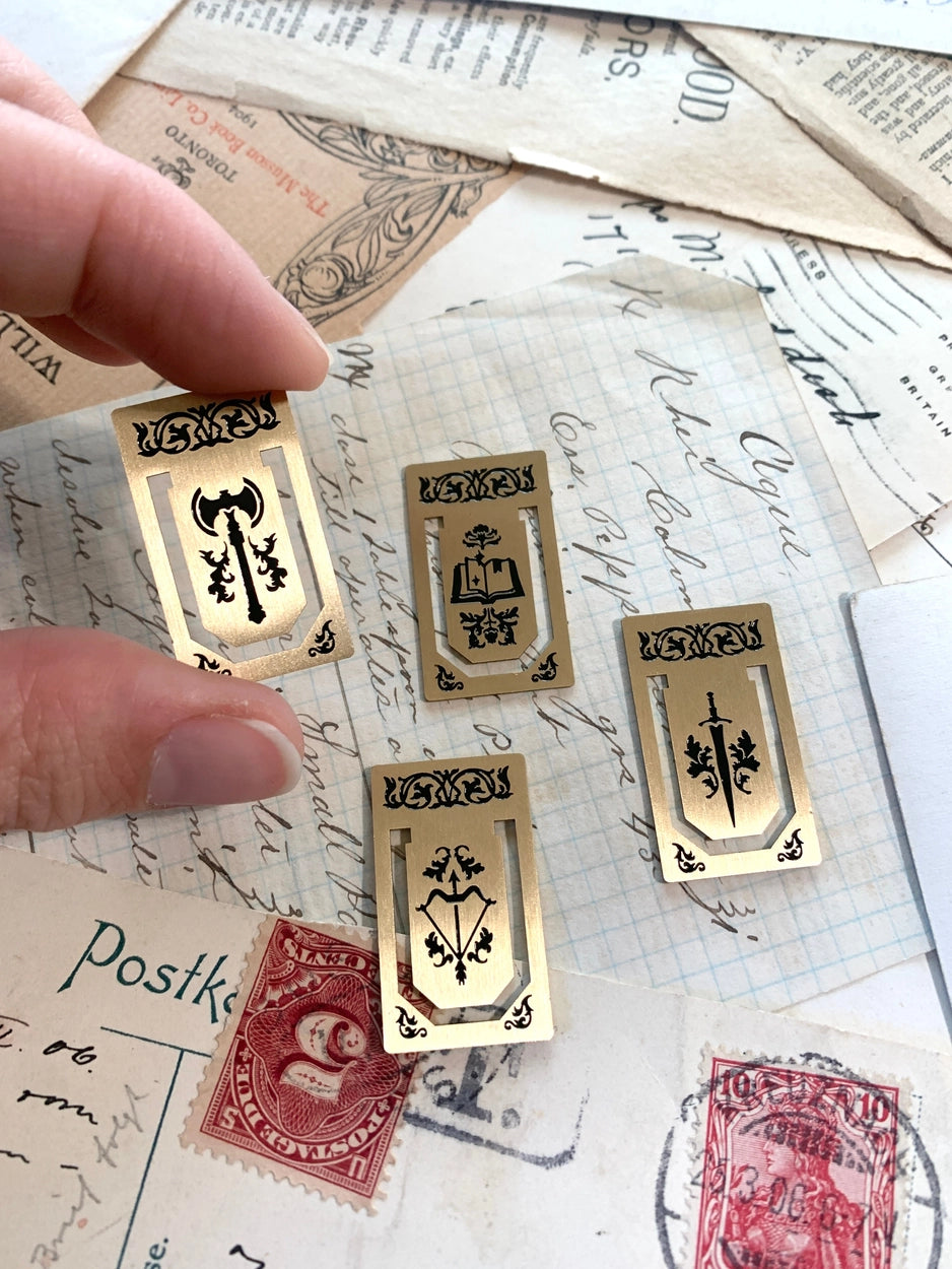 The Creeping Moon Brass Page Markers (Set of 4)