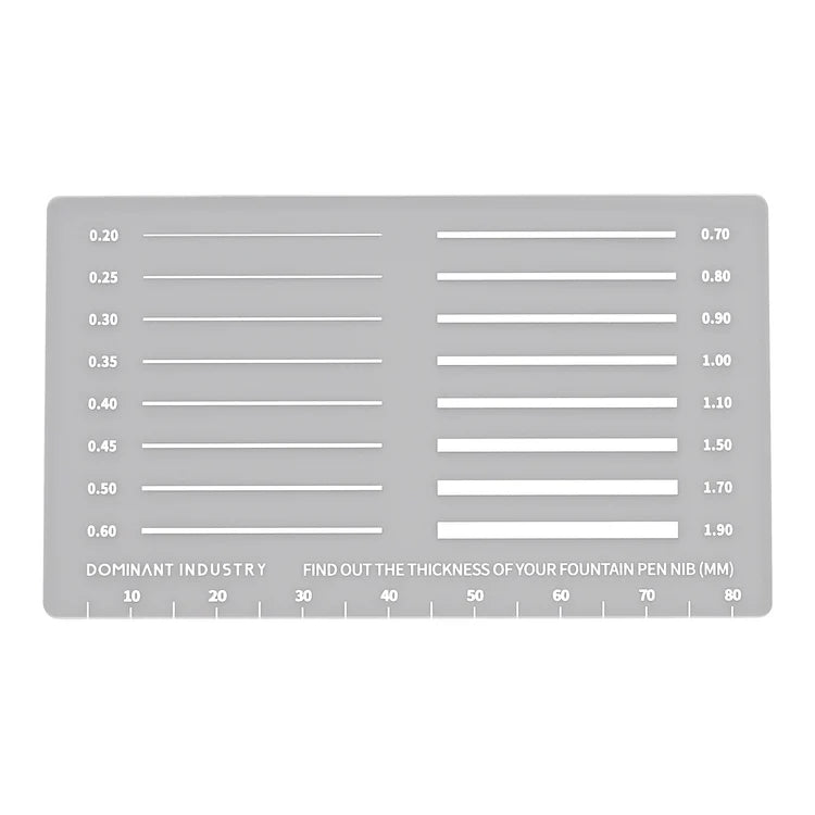 Dominant Industry MM Pad - Fountain Pen Thickness Gauge