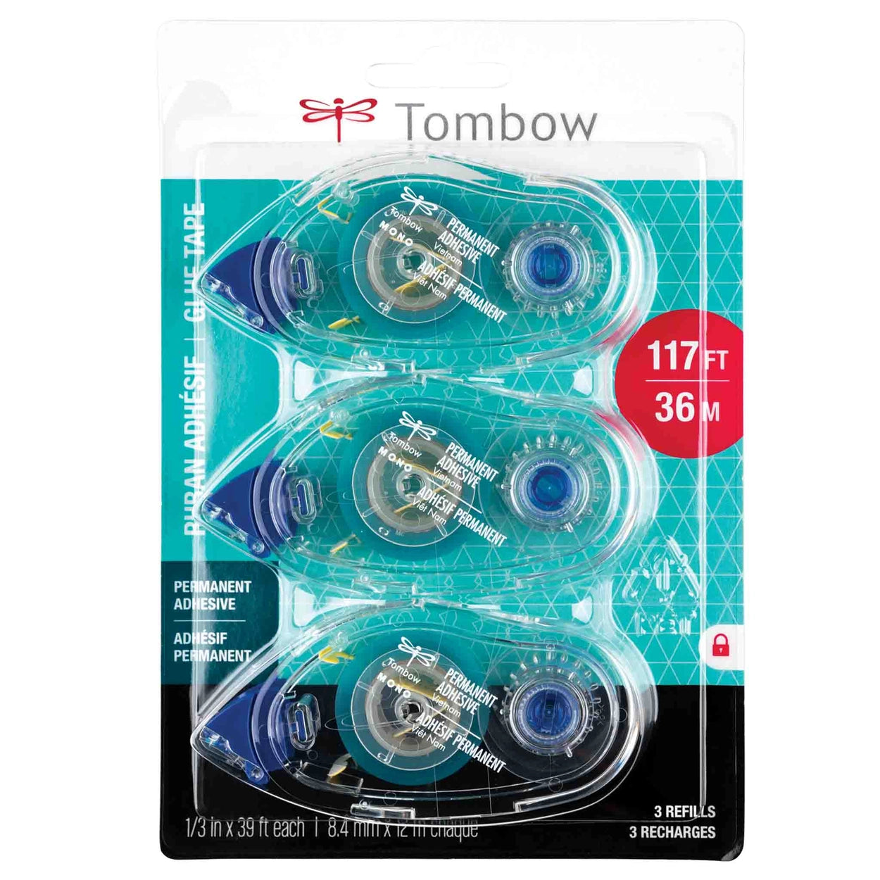 Mono Permanent Adhesive Refill - 3PK