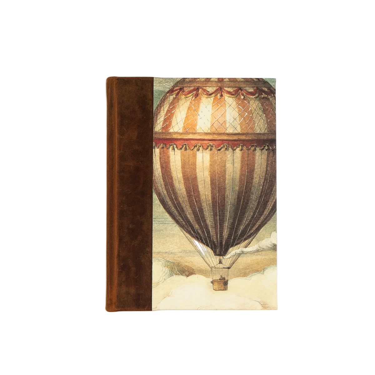 Bomo Art B7 Leather Bound Lined Journal - Balloons