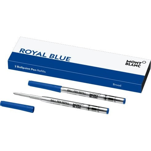 Montblanc Small Ballpoint Refill - Royal Blue (3 ea)