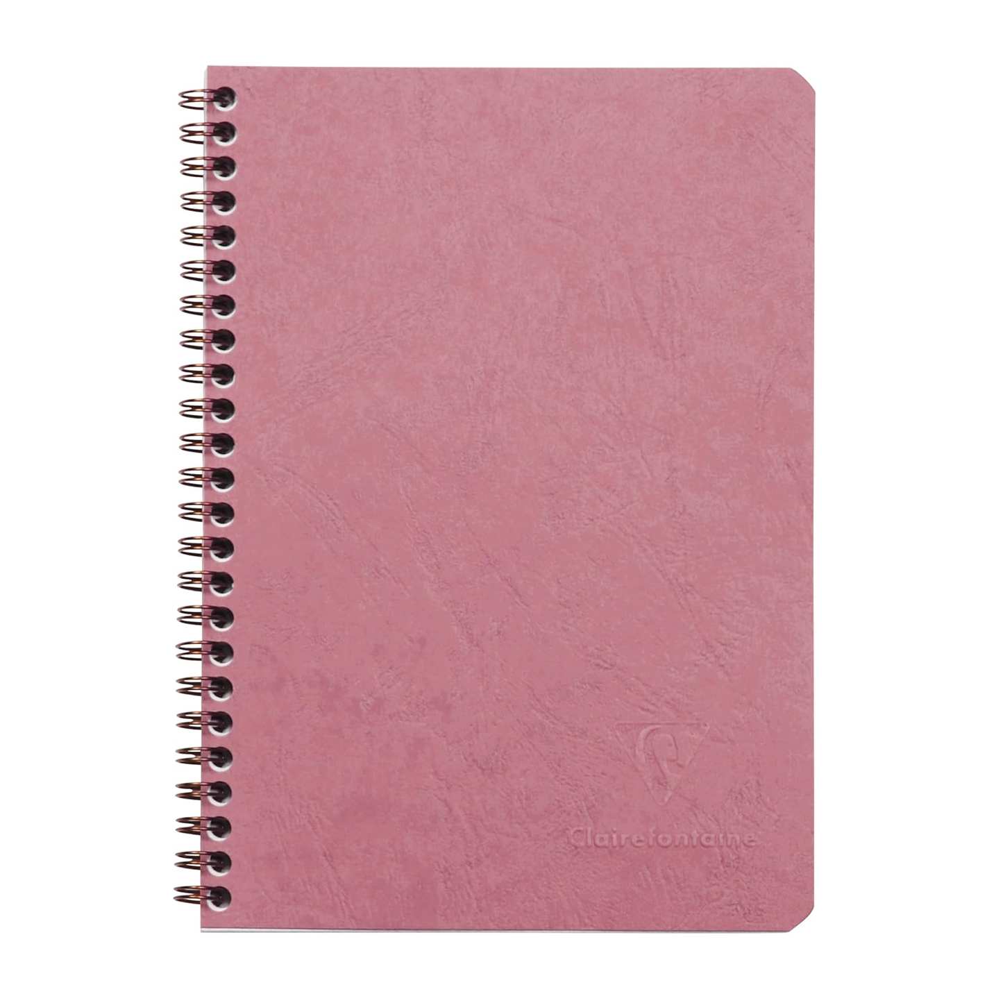 Clairefontaine #785666 Basics Lined with Pockets Wirebound A5 Notebook (6 x 8.25) - Pink