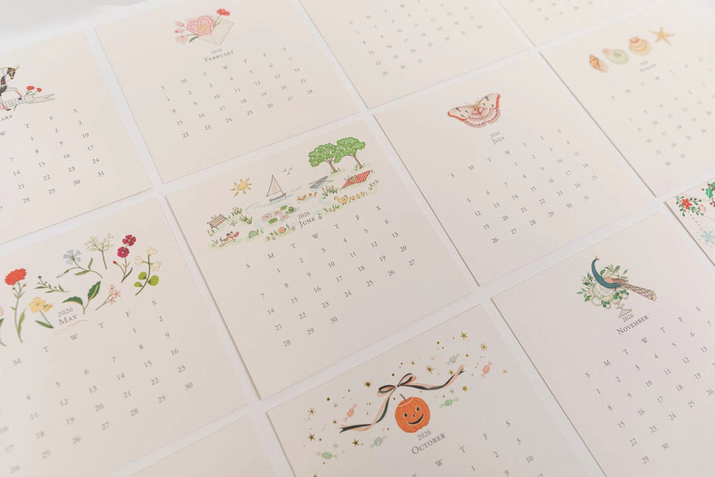 Karen Adams Designs 2026 Classic Desk Calendar - Refill