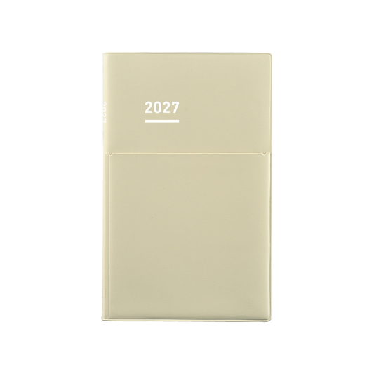 Kokuyo Jibun 2027 Techo Biz mini Planner - Beige (B6 Slim)