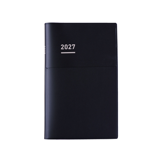 Kokuyo Jibun 2027 Techo Biz mini Planner - Black (B6 Slim)