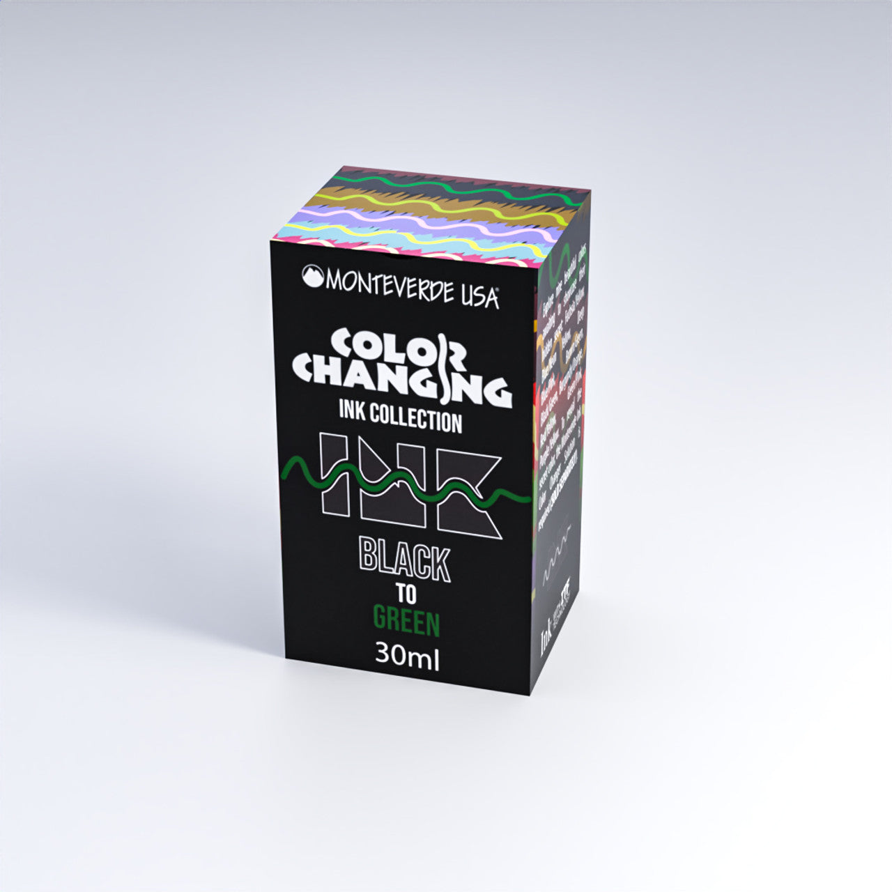 Monteverde Black to Green (30ml) Bottled Ink (Color Changing Ink)