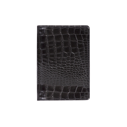 Scully 1046R Leather Journal Black Croc