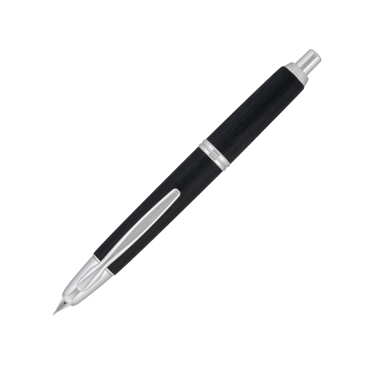Pilot Vanishing Point Birchwood Fountain Pen - Black